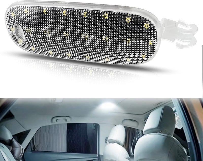 Best View Interior Roof Dome Light Cover Clear Lens Overhead with LED PCB for 2005-2018 Dodge Ram 1500 2500 3500 4500 5500, Dodge Dakota Durango ＆ Jee-p Commander Liberty - Image 1